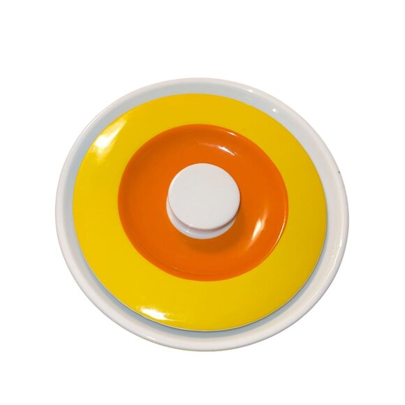 Jonathan Adler MCM Happy Chic Canister Orange Retro Design Decor Collectible - Picture 9 of 9